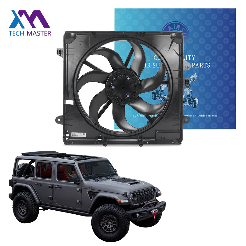 ระบบเย็นเครื่องยนต์รถยนต์ อะไหล่เครื่องยนต์รถยนต์ แฟนเรเดียเตอร์สําหรับ Jeep Wrangler 68211602ABD 2010-2017